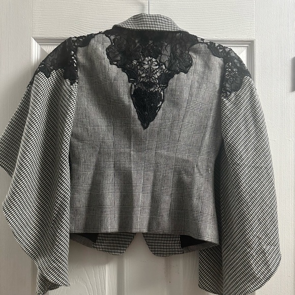 🆕 NWT BEBE DRITA HOUNDSTOOTH BLAZER SIZE 2 MRSP$229 - Picture 10 of 14